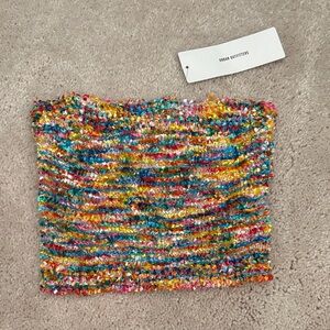 Urban Outfitters Colorful Knit Tube Top